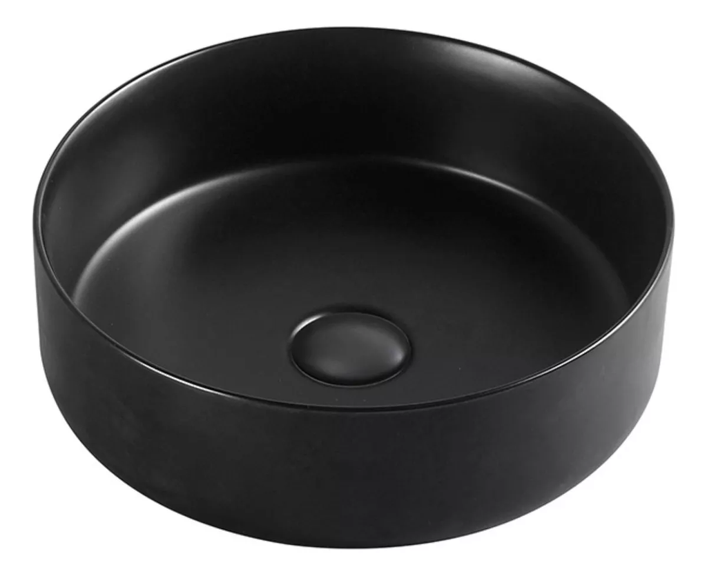 Lav Sobreponer Circular Negro  con Grif Externa black