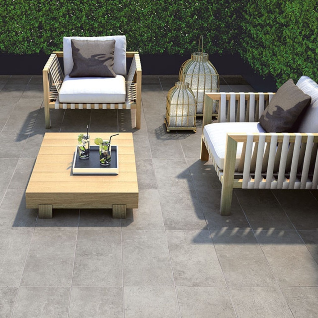 Porcelanato Grey Soul Dark Mate-Espesorado 45x90 cm