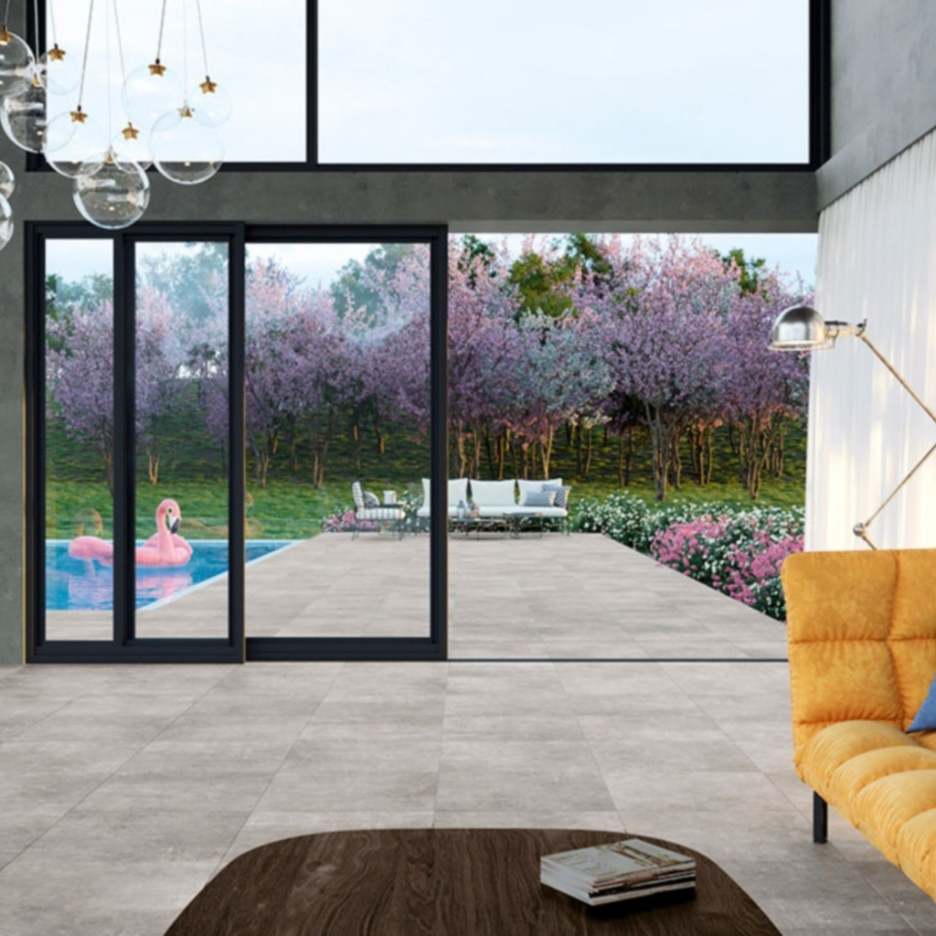 Porcelanato Grey Soul Mid Mate Rectificado 45x90 cm