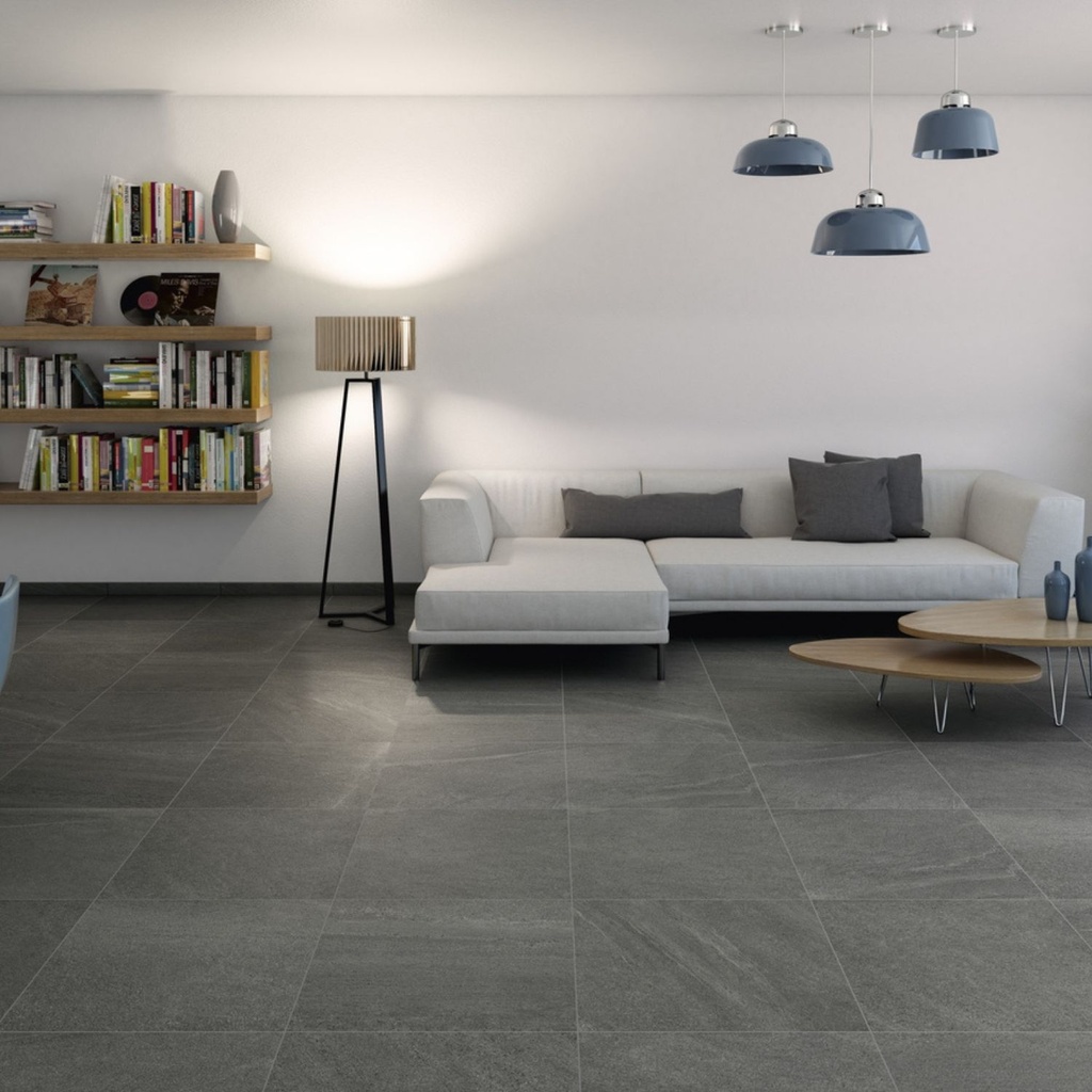 Porcelanato Limestone Coal Mate Rectificado 30,4x61 cm