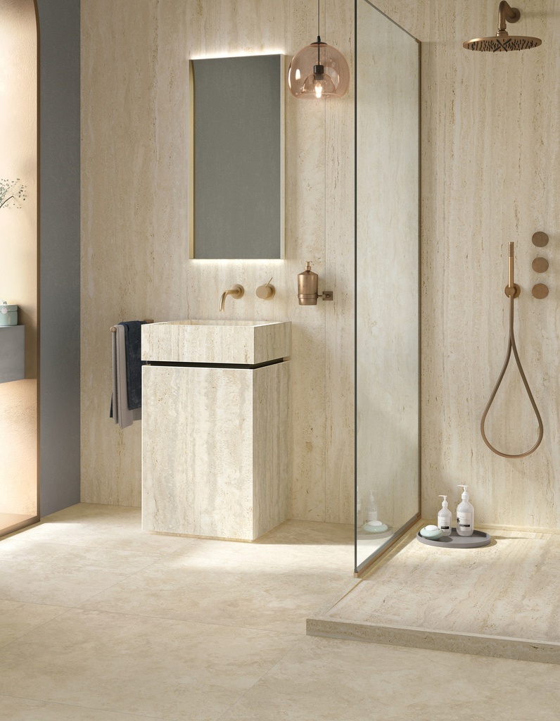 Porcelanato EY07 Elysian Travertino Light Mate 60x120 cm