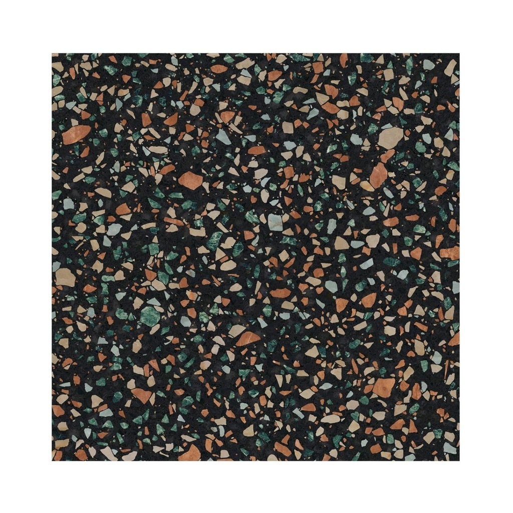 Porcelanato Play Dots Multi Black Mate 20x20 Cm