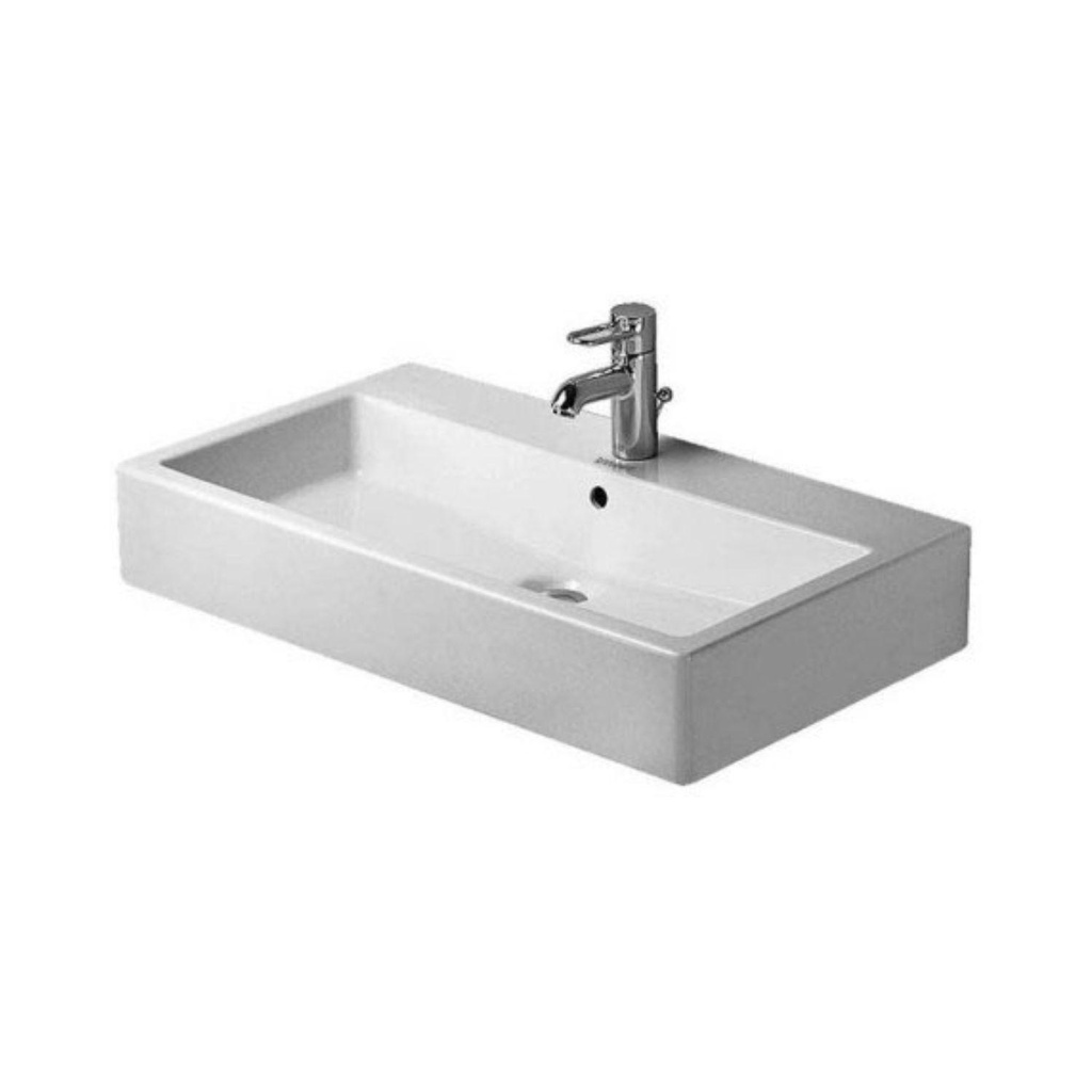 Lavamanos De Sobreponer Vero Rectangular 80x47 cm Blanco