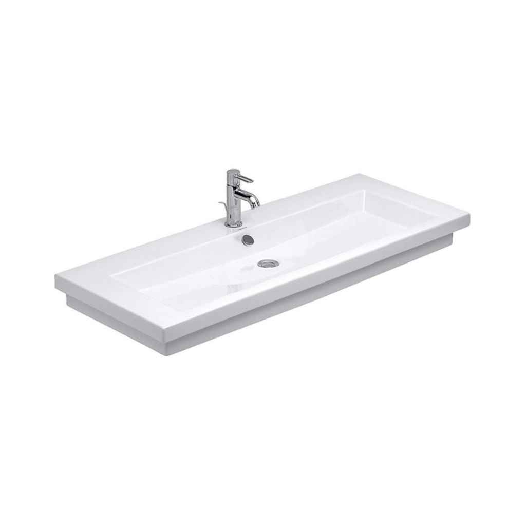 Lavamanos Cubierta Para Mueble 2° Floor Rectangular 120x47 cm Blanco