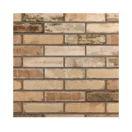 Porcelanato Bricklane Beige Mate 7,5x30 cm