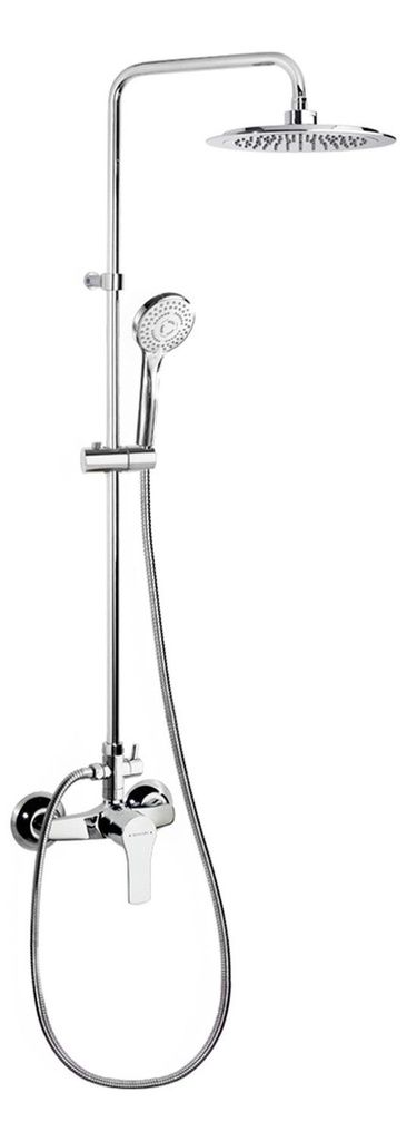 Columna De Ducha Titanium Cromo