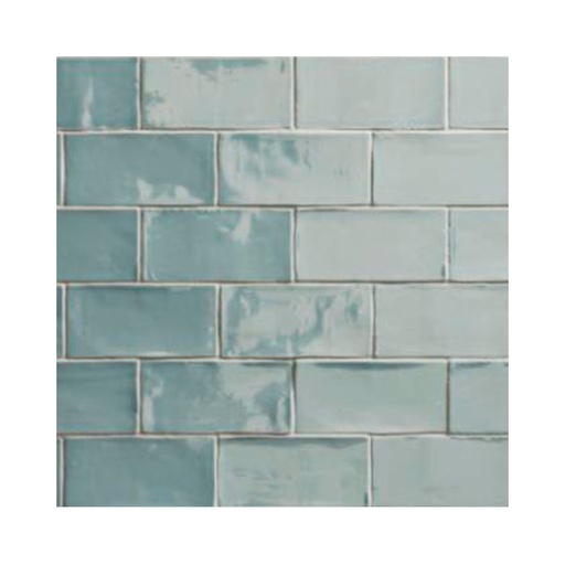 Porcelanato Cotswold Acqua Brillante 7,5x15 cm