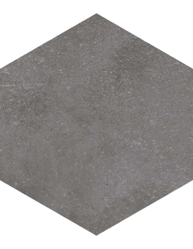 Porcelanato Hexagon Rift Grafito Mate 23x26,6 cm