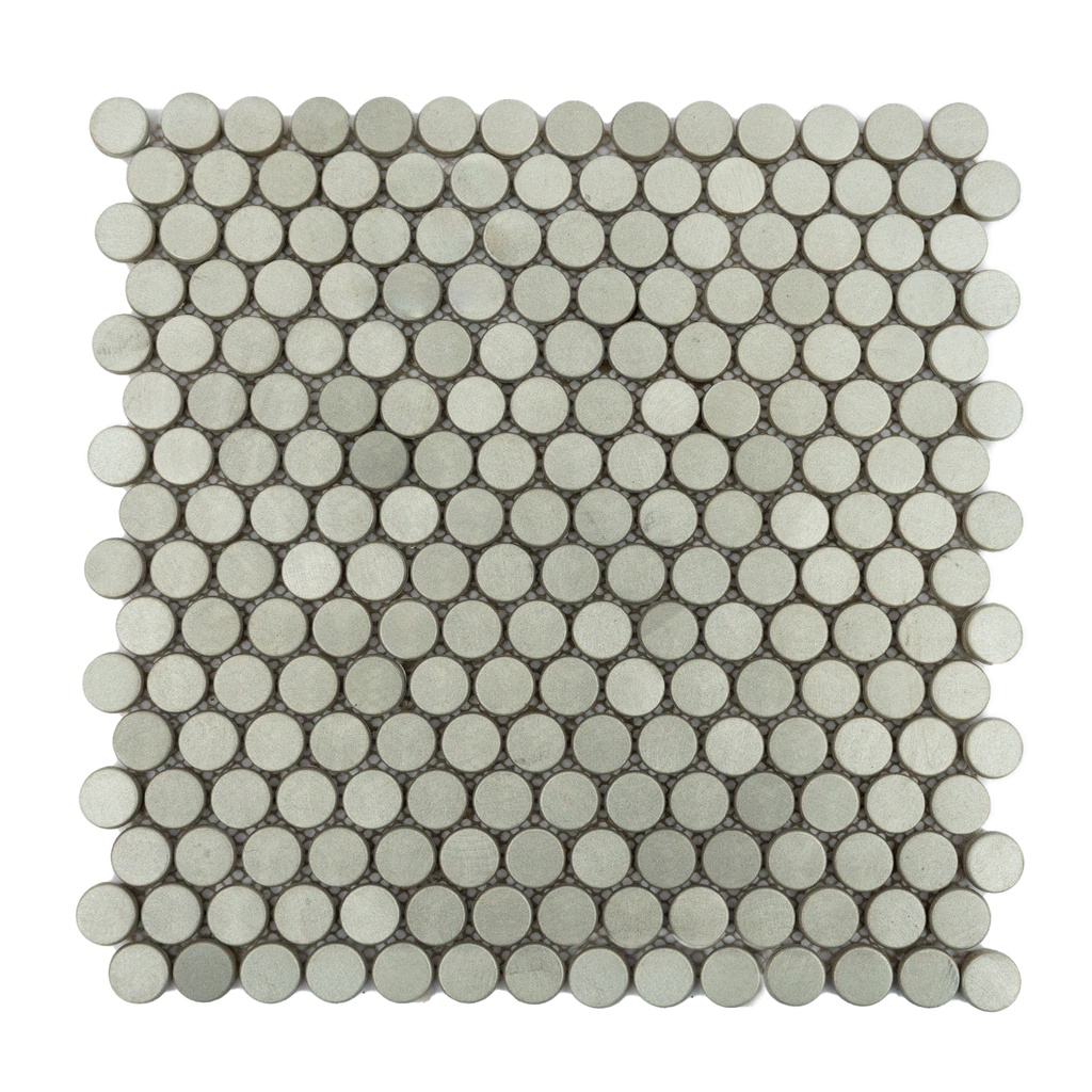 Mosaico Aluminio Dots Silver 30x30