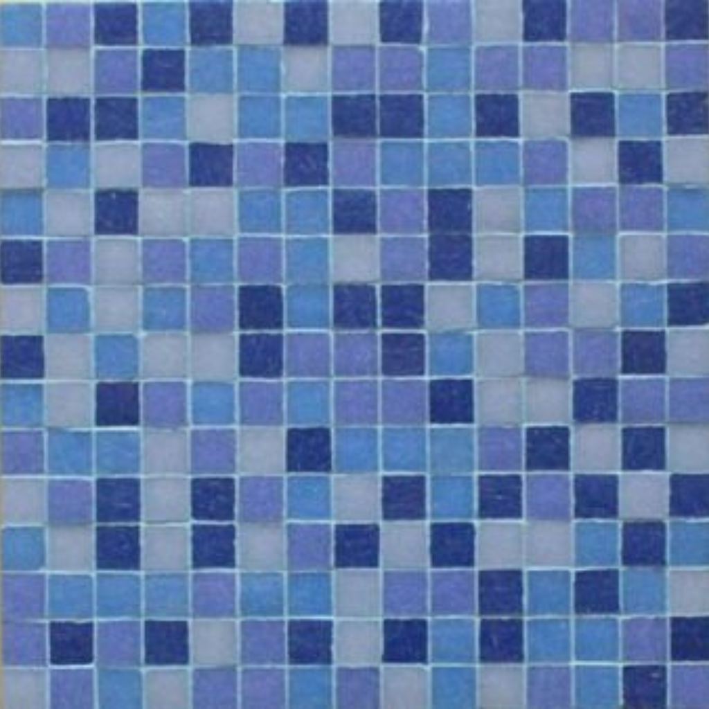 Mosaico De Vidrio En Malla Caspio Azules Brillante 31.5x31.5 cm