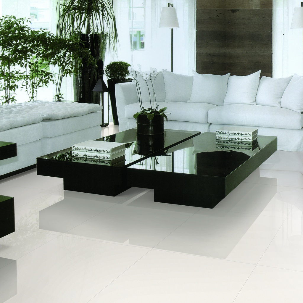 Porcelanato Super White Brillante Rectificado 30x60 cm