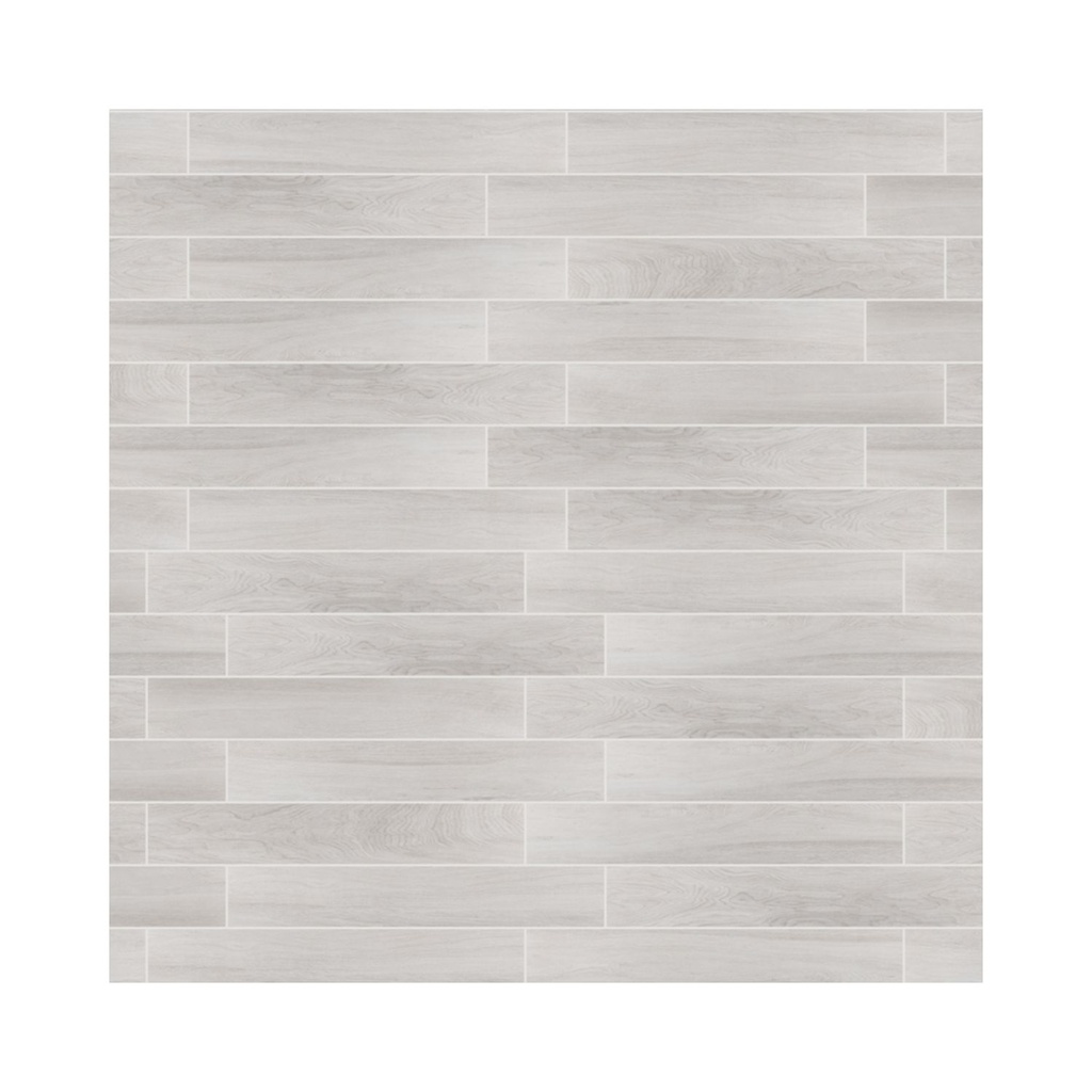 Porcelanato Guayacan Blanco Mate Rectificado 19x120 cm