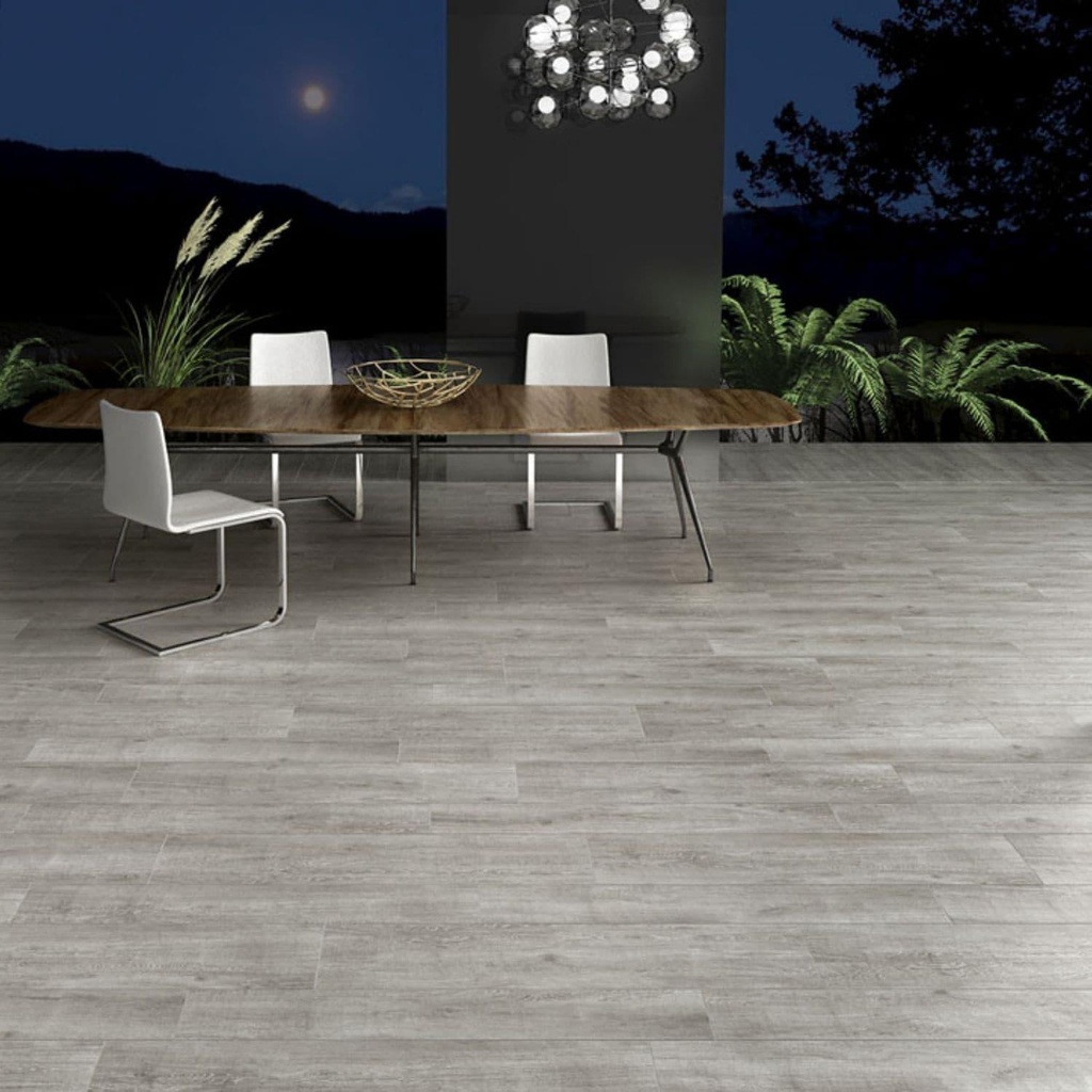 Porcelanato Decape Grigio Mate Rectificado 20,2x122,2 cm