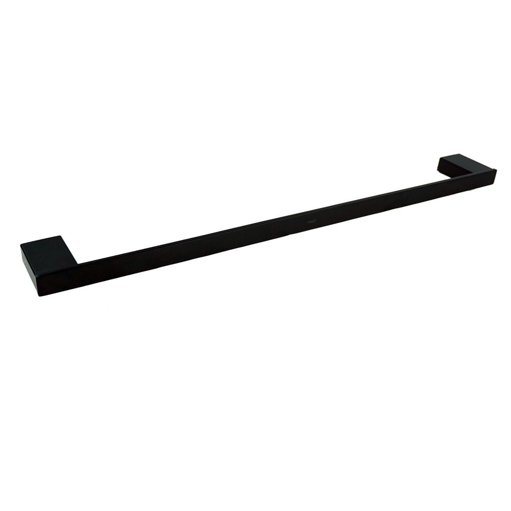 Toallero Barra 60 cm Welt Black Negro Mate