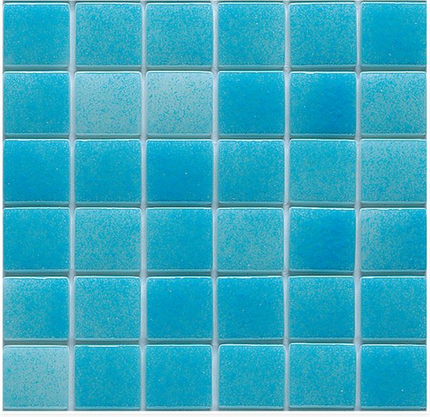 Mosaico De Vidrio En Malla Niebla Caribe Brillante 33.33x33.33 cm