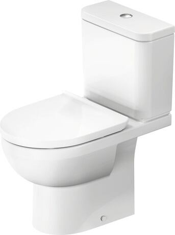 WC Descarga Piso Durastyle Basic Brillante Cerámica vitrificada Descarga Muro tapa Soft close