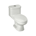 WC Ischia One Piece Alargado Descarga a Piso Ischia Single Flush Tapa Soft Close