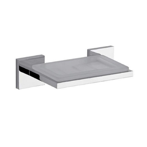 [0168/85VCR] Jabonera De Pared 19 cm Dominic Cromo