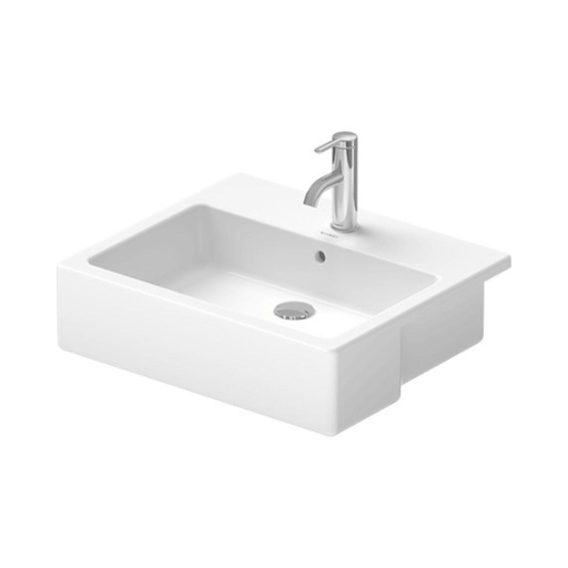 [0314550000] Lavamanos De Semi-Empotar Vero Rectangular 55x47 cm Blanco