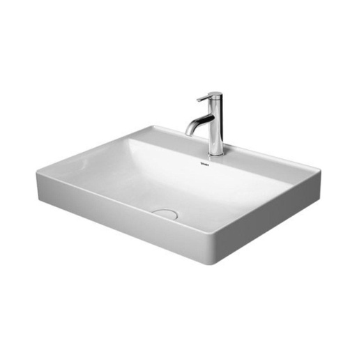 [2354600041] Lavamanos Sobre Cubierta DuraSquare Rectangular 60x47 cm Blanco