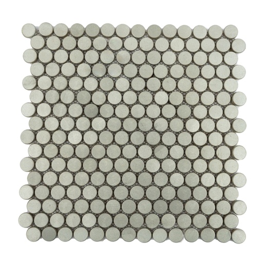 [AIR-03] Mosaico Aluminio Dots Silver 30x30
