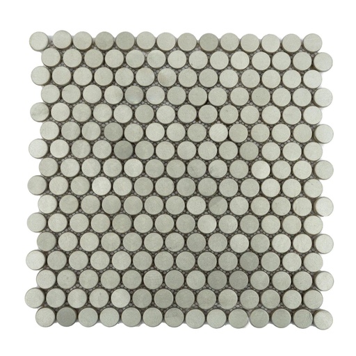 [AIR-03] Mosaico Aluminio Dots Silver 30x30