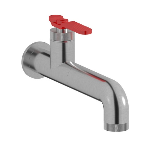 [B2209SS_6] Grifería de Lavamanos Monomando Empotrado Bold Lever Níquel Manilla Roja