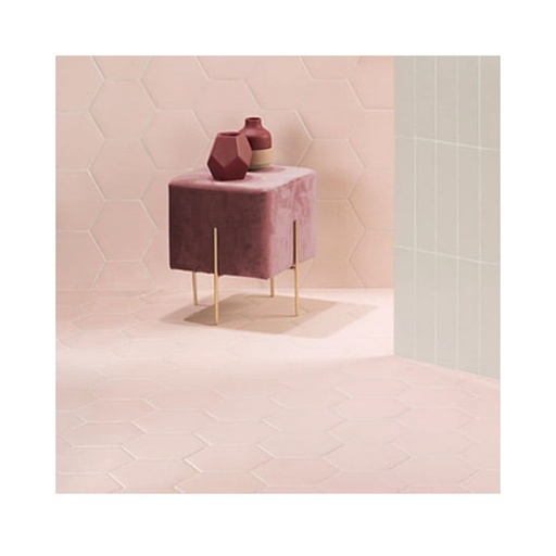 [BELLAROSAHEX] Porcelanato Bella Rosa Hexagonal Mate 18x20,5 cm