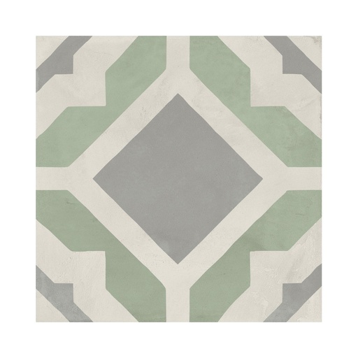 [I389] Porcelanato Terra Art Geometría Menta Mate 20x20 cm