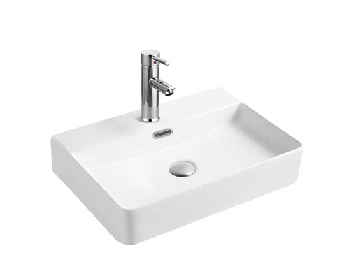 [LX-5268] Lavamanos Rectangular Welt Suspendido 59x42x12,5 cm Blanco