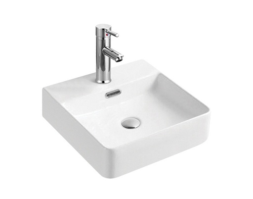 [LX-5458] Lavamanos Cuadrado Welt Suspendido 41x41x12,5 cm Blanco