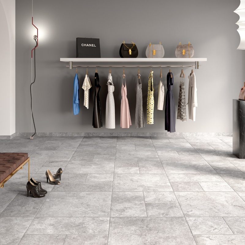 [R61LL.LG] Porcelanato Leccese Light Grey Natural Rectificado 61X61 cm